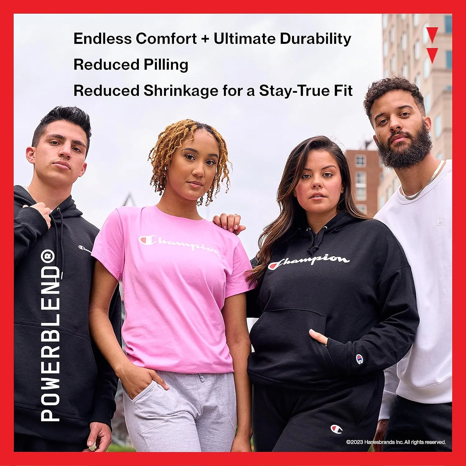 Champion Men's Crewneck, Powerblend Fleece Sweatshirt, Crewneck Sweatshirts (Reg. Or Big & Tall)