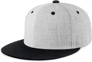 CHOK.LIDS Flat Bill Visor Classic Snapback Hat Blank Adjustable Brim High Top End Trendy Color Style Plain Tone Baseball Cap