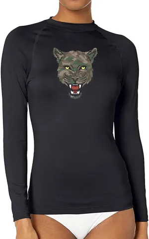CHOO Women's Camo Uv-Protected Sports Fitted Shirt Skin Tee for Fishing, Large