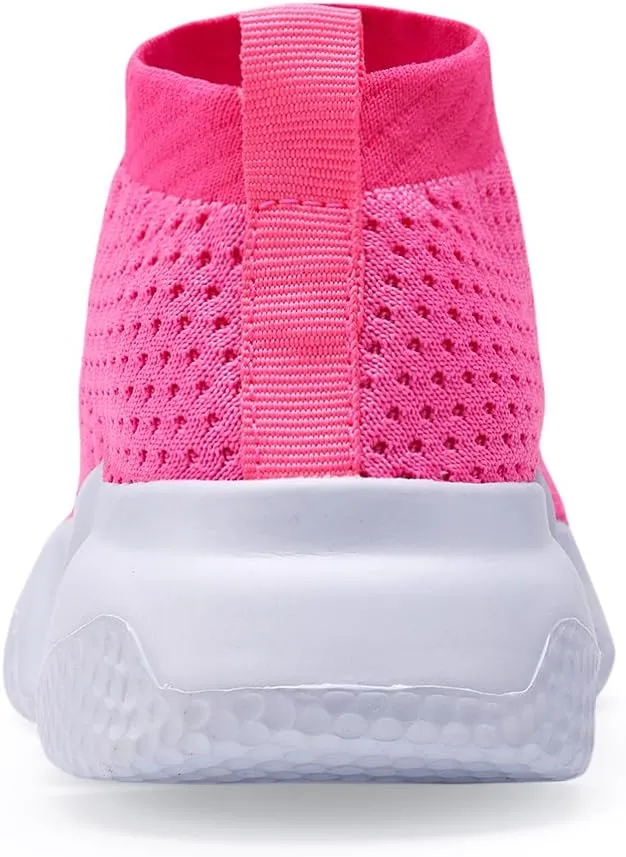 CHUI Boys Girls Breathable Sneakers Mesh Lightweight Easy Walk Casual Slip-On Athletic Running Walking Shoes