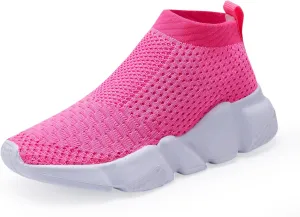 CHUI Boys Girls Breathable Sneakers Mesh Lightweight Easy Walk Casual Slip-On Athletic Running Walking Shoes
