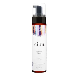 CIBU Styling Foam - Hair Styling Agent, Forming Foam, 9 Fl Oz, Frizz Control, Lightweight Mousse, Nutrient Rich Rice Soy Protein Hemp Argan Seed Oils, Long Lasting Hold, Travel Size