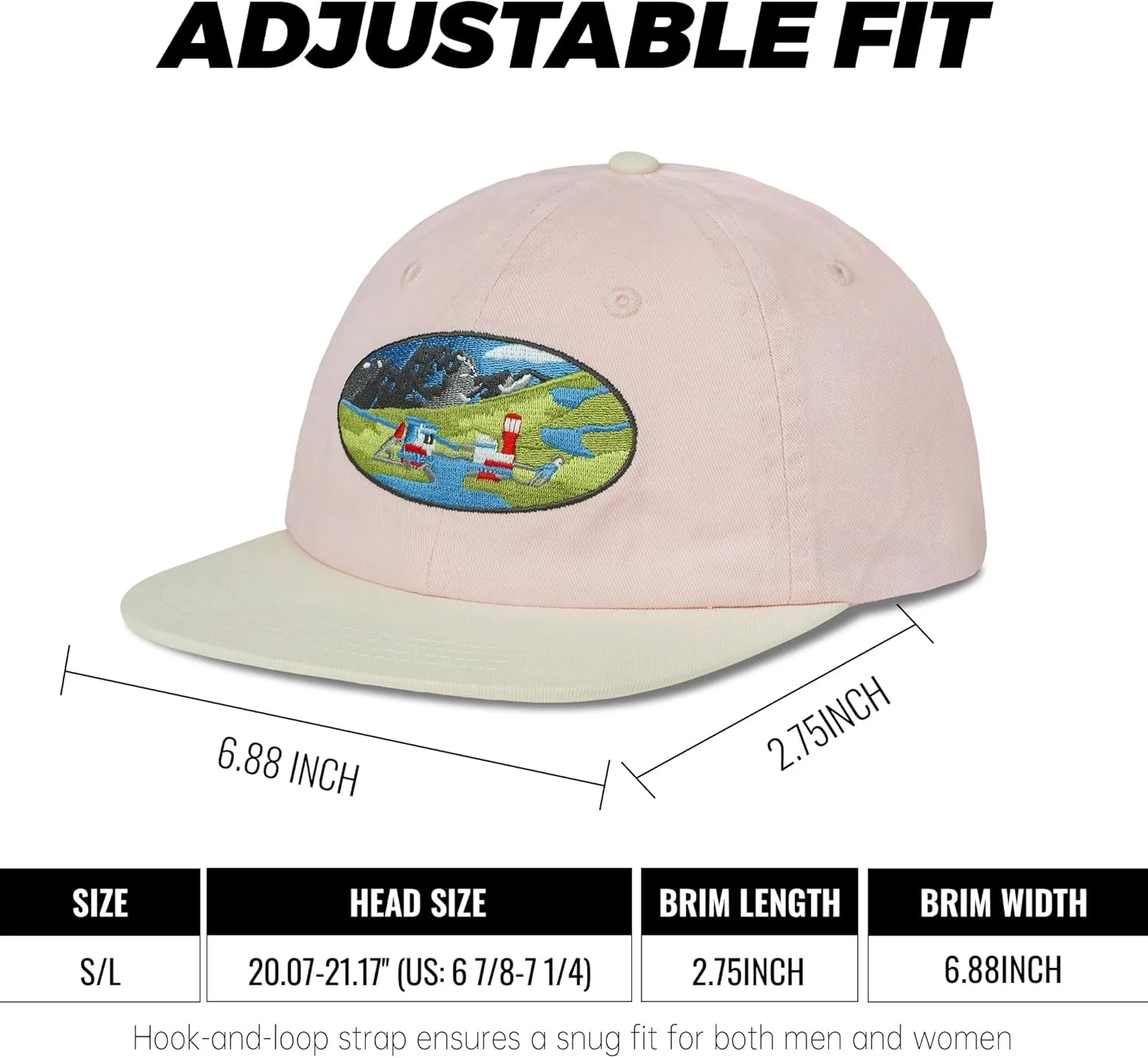 CLAPE Vintage Snapback Hat Flat Bill Unstructured Baseball Cap Soft Cotton Dad Hat Street Hip Hop Camp Trucker Hat