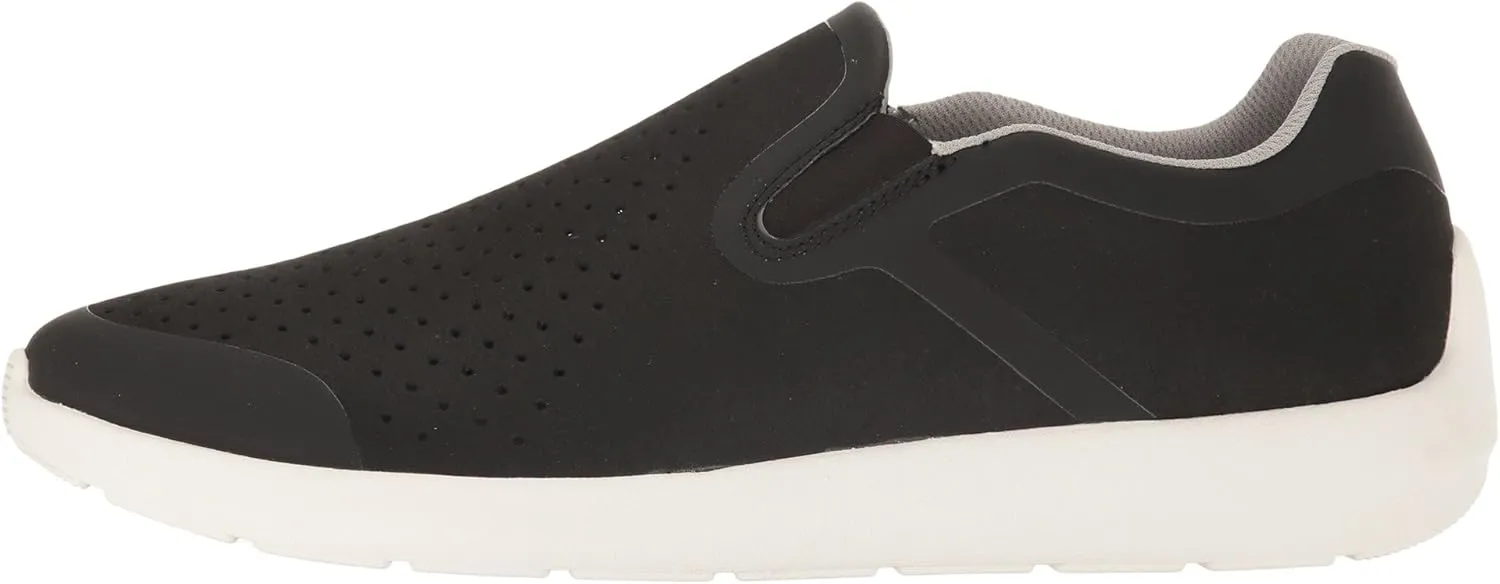 Clarks Men's Torset Easy Slip-On Sneaker,Black Textile/Mesh,US