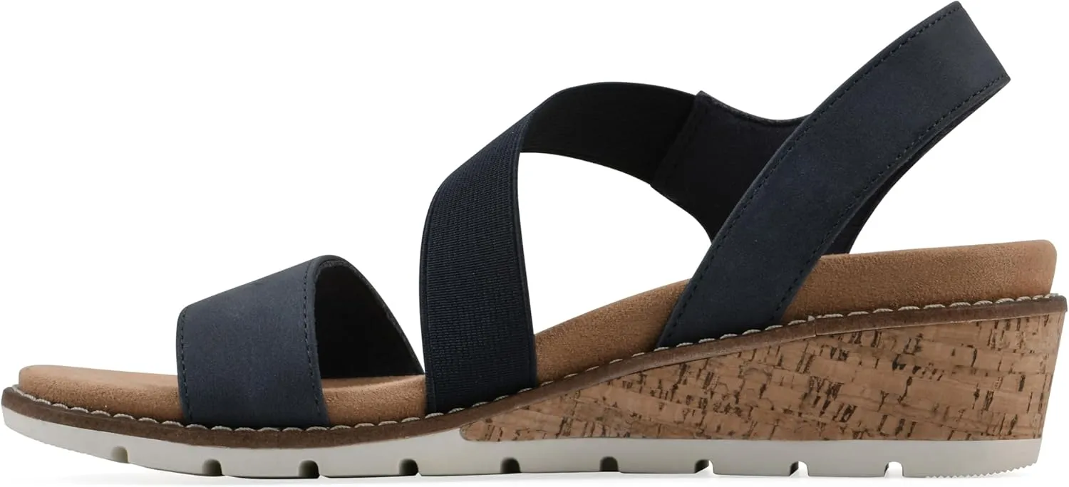 CLIFFS BY WHITE MOUNTAIN Women's Tinnley Cork Wedge Sandal
