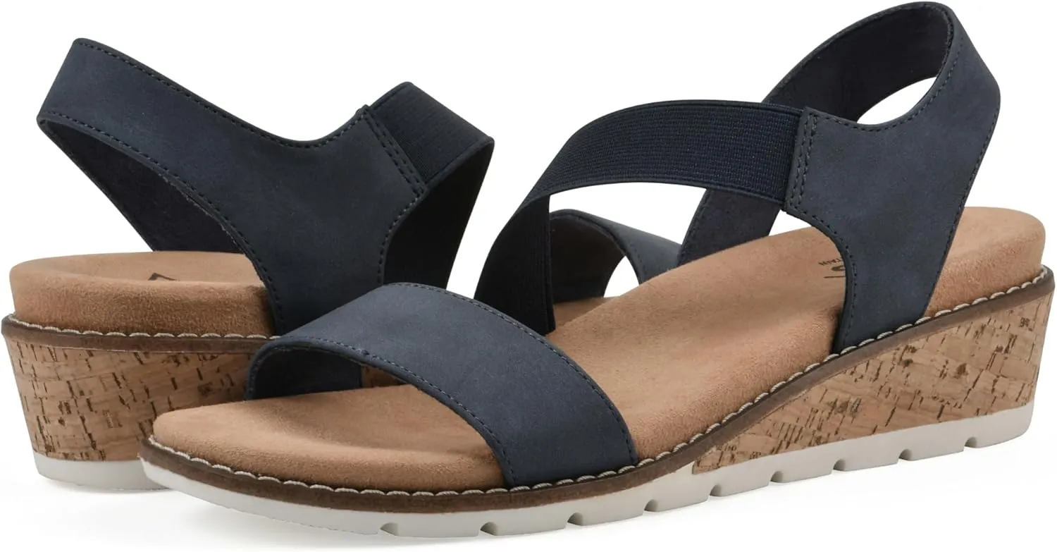 CLIFFS BY WHITE MOUNTAIN Women's Tinnley Cork Wedge Sandal