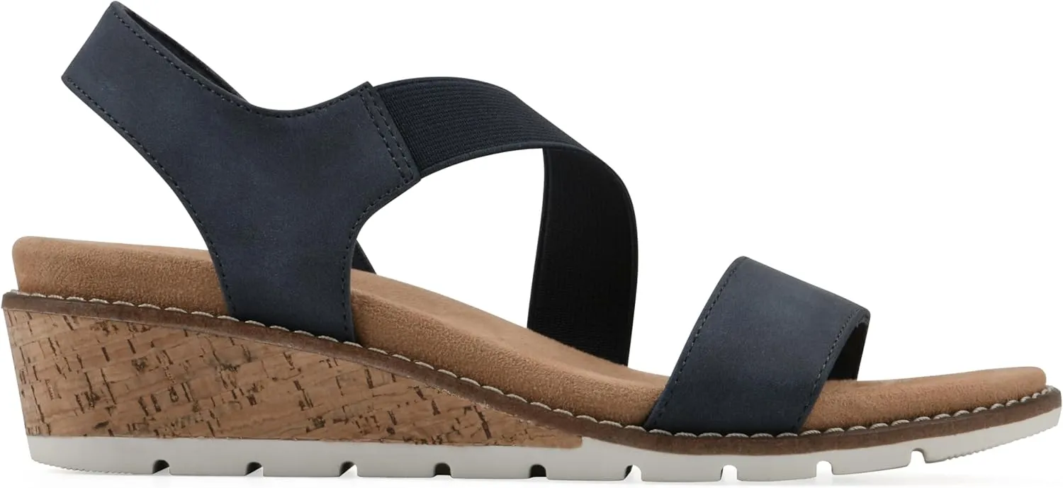 CLIFFS BY WHITE MOUNTAIN Women's Tinnley Cork Wedge Sandal