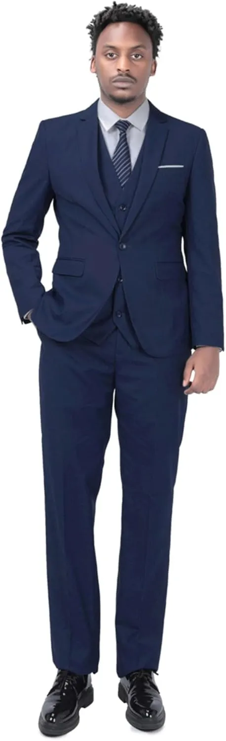 Cloudstyle Men's 2-Piece Suits Slim Fit 1 Button Dress Suit Jacket Blazer & Pants Set