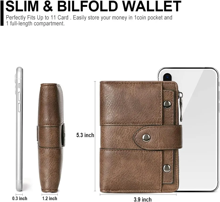 CLUCI Small Wallet for Women Leather Slim Womens Wallet Bifold Multi Card Holder Organizer Designer with Removable ID Window