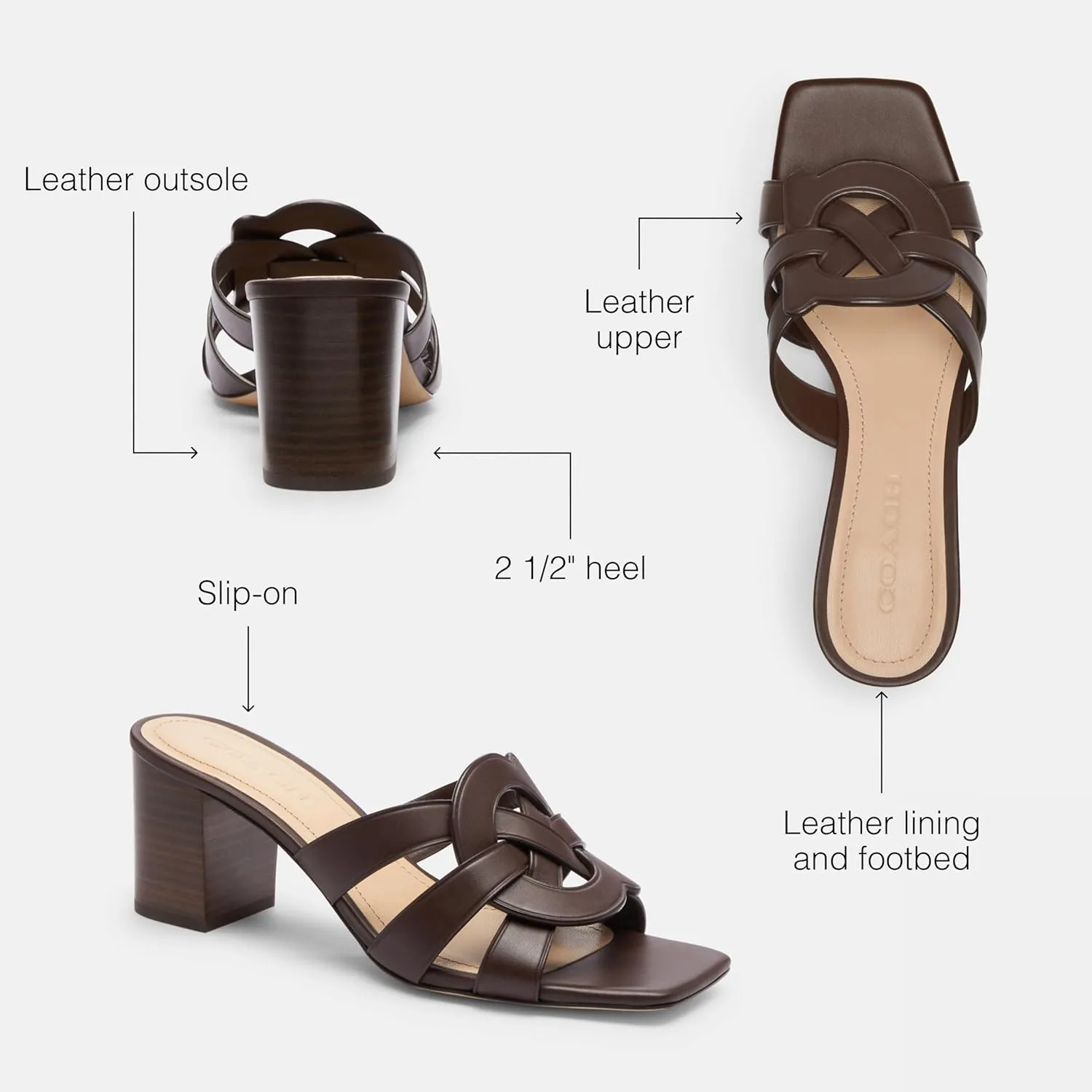 Coach Women's Nikki Slip-On Sandal