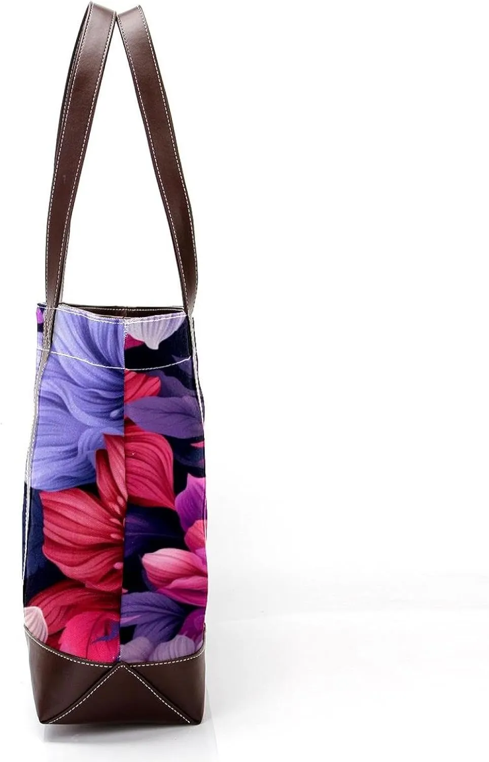 Colorful Petal Flowers-1035 Shoulder Purses for Women Large Soft Washed Leather Purses and Durable Handbags