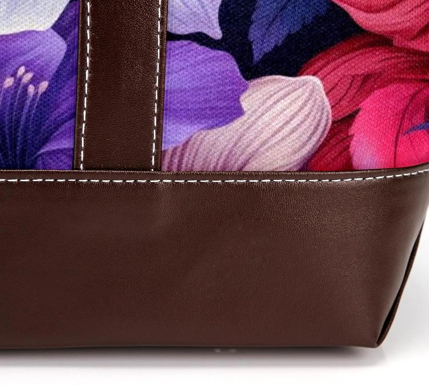 Colorful Petal Flowers-1035 Shoulder Purses for Women Large Soft Washed Leather Purses and Durable Handbags