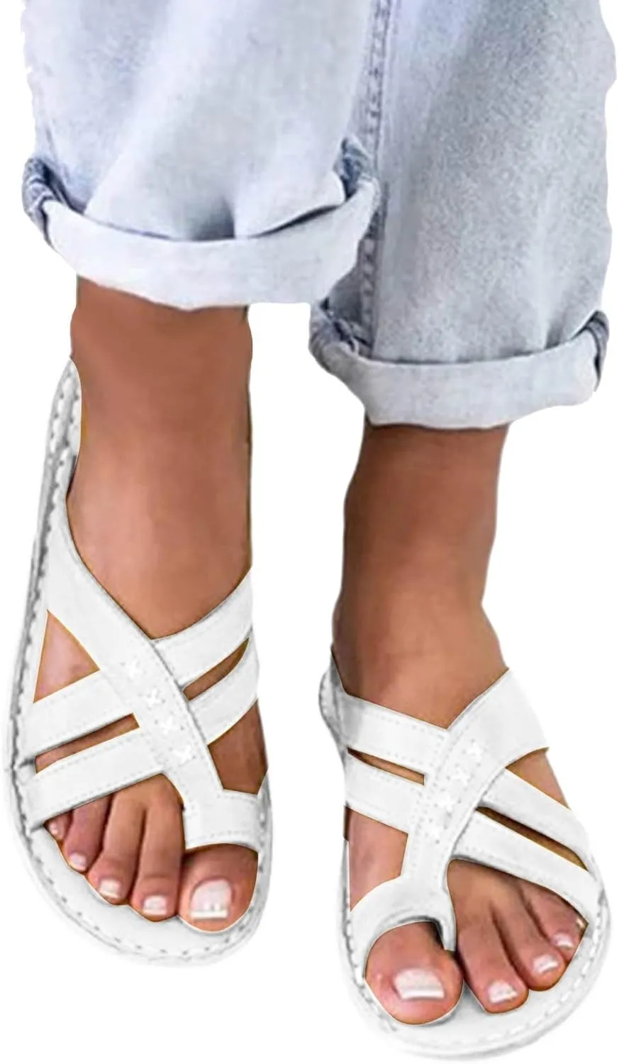 Cool Slippers Female Soft Soled Non Slip Wear Resisting Flat Beach Flops Lady Sandals Sandals for Women Wedge Size 5