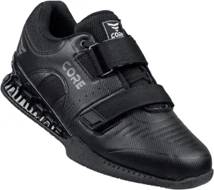 CORE Weightlifting Shoes Force Black - Squat Shoes for Men and Women – Weight Lifting Shoes for Powerlifting, Deadlifting & Crossfit – Non-Slip Olympic Lifting Shoes with Elevated 0.75 Inch Heels