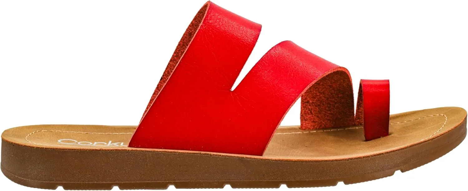 Corkys Footwear Just A Fling Sandals - Features a Toe Wrapped strap for Stability, Unbeatable Cushioned Insoles for Comfort, Slip-on Technology for Easy On and Off