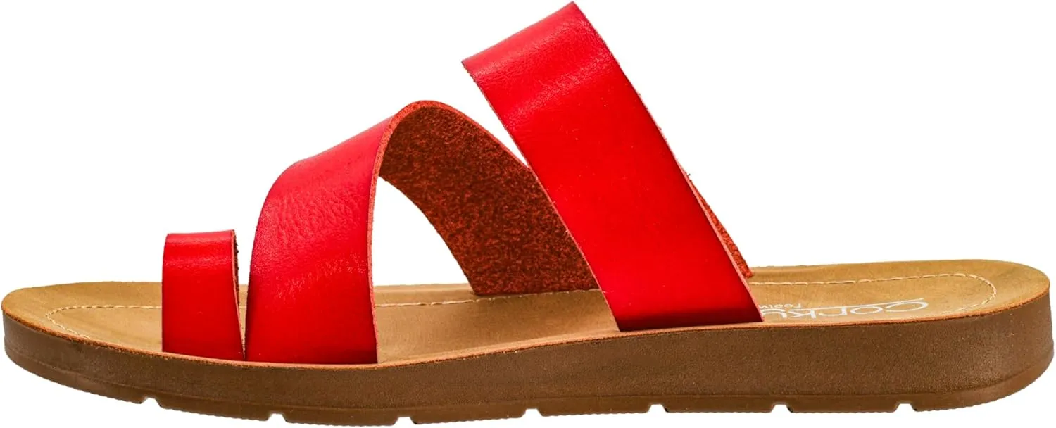 Corkys Footwear Just A Fling Sandals - Features a Toe Wrapped strap for Stability, Unbeatable Cushioned Insoles for Comfort, Slip-on Technology for Easy On and Off