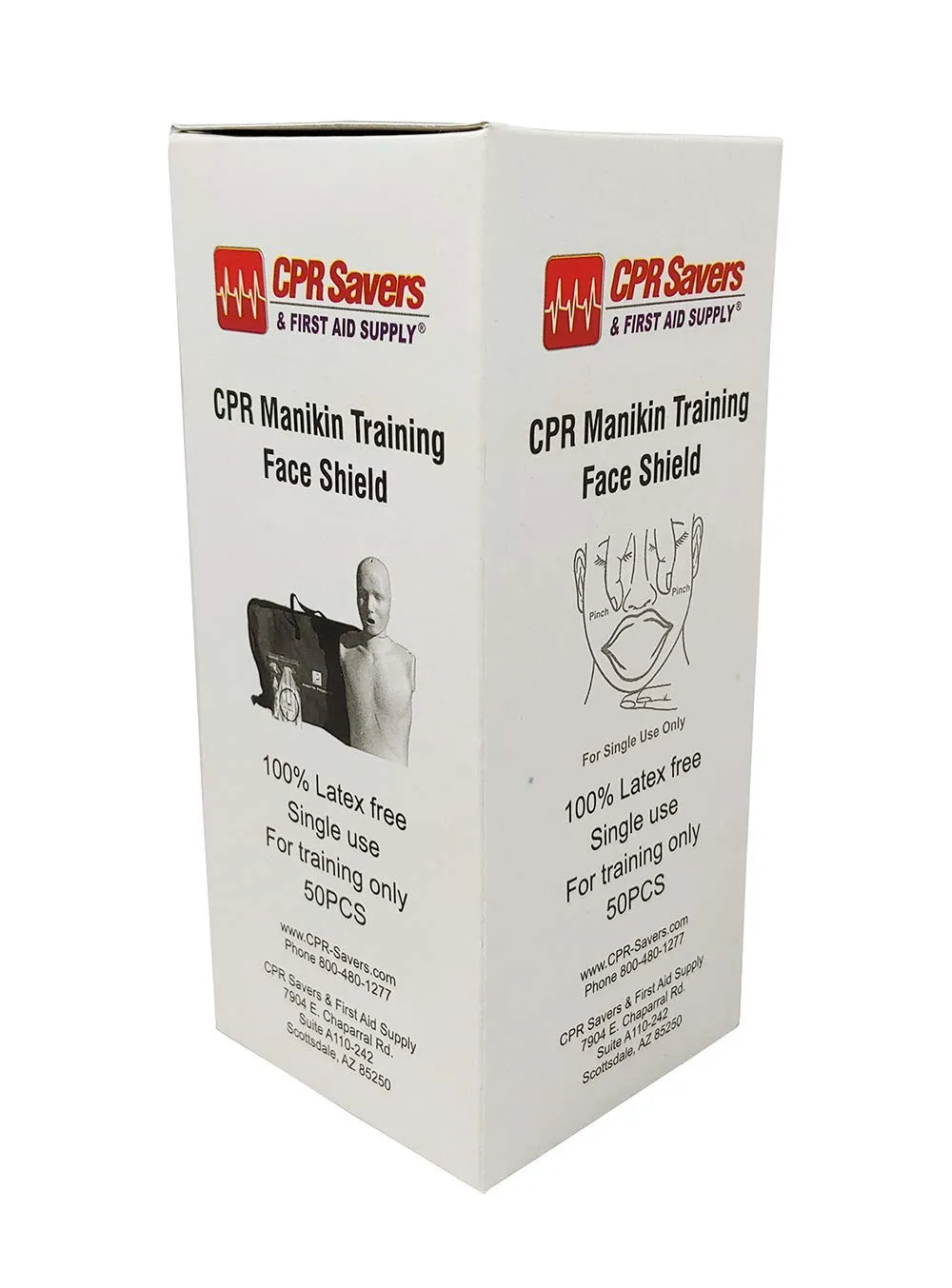 CPR Savers and First Aid Supply CPR Training Face Shields for Easy Sanitation on Manikins (1)