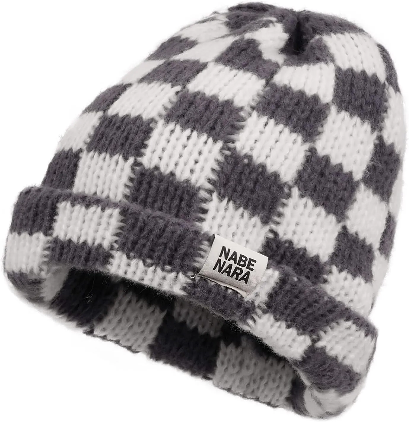 Croogo Beanie Men Slouchy Knit Skull Cap Warm Stocking Hats Women Winter Snow Ski Hat Cuffed Plaid Hat Toboggan Hats