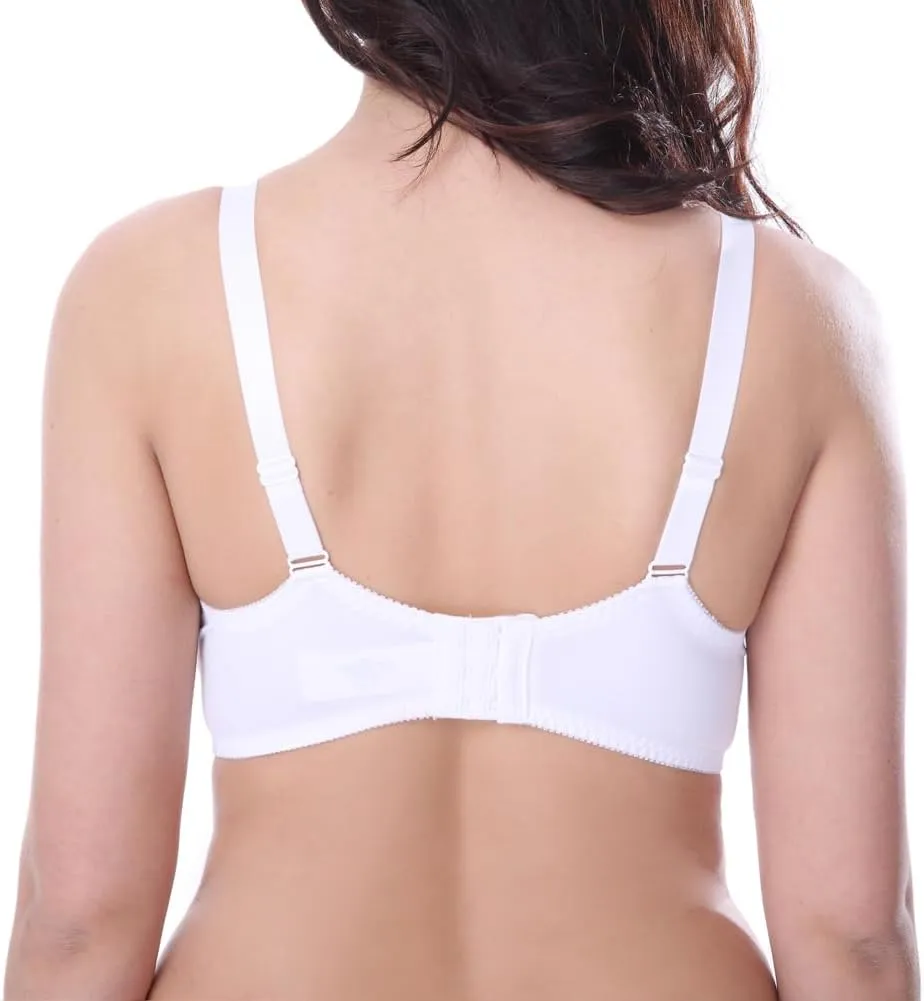 Curve Muse Women's Plus Size Unlined Minimizer Underwire Full Figure Bra-3Pack