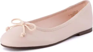 CUSHIONAIRE Women's Como Bow Flat with  Memory Foam and Wide Widths Available
