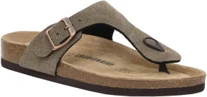 CUSHIONAIRE Women's Leah Cork Footbed Sandal With  Comfort