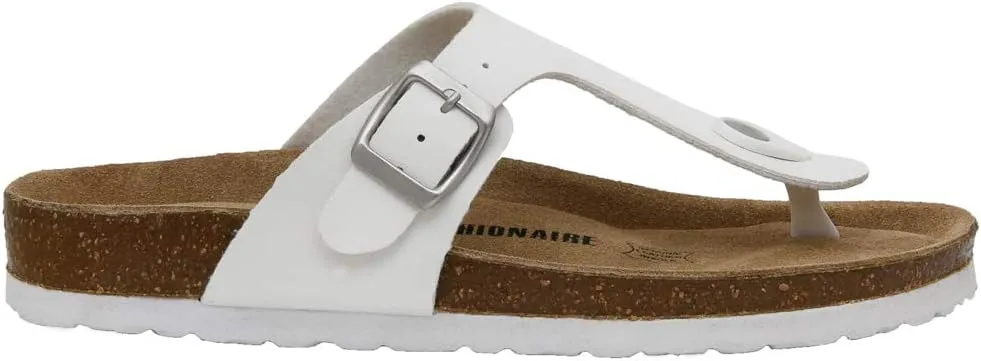 CUSHIONAIRE Women's Leah Cork Footbed Sandal With  Comfort
