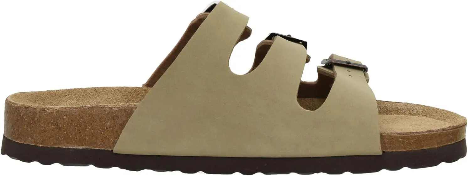 CUSHIONAIRE Women's Lela Cork footbed Sandal with  Comfort