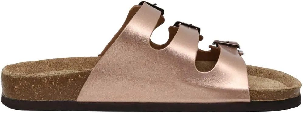 CUSHIONAIRE Women's Lela Cork footbed Sandal with  Comfort