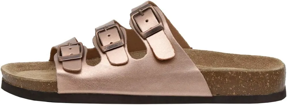 CUSHIONAIRE Women's Lela Cork footbed Sandal with  Comfort