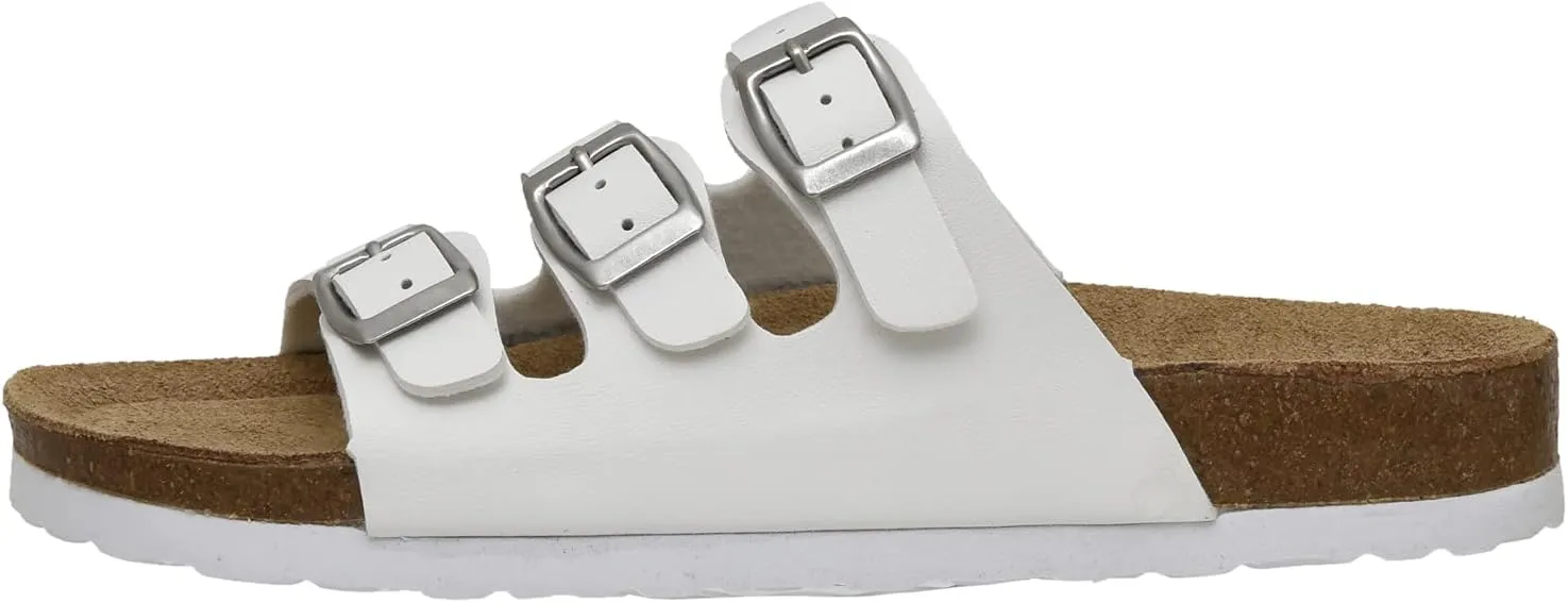 CUSHIONAIRE Women's Lela Cork footbed Sandal with  Comfort