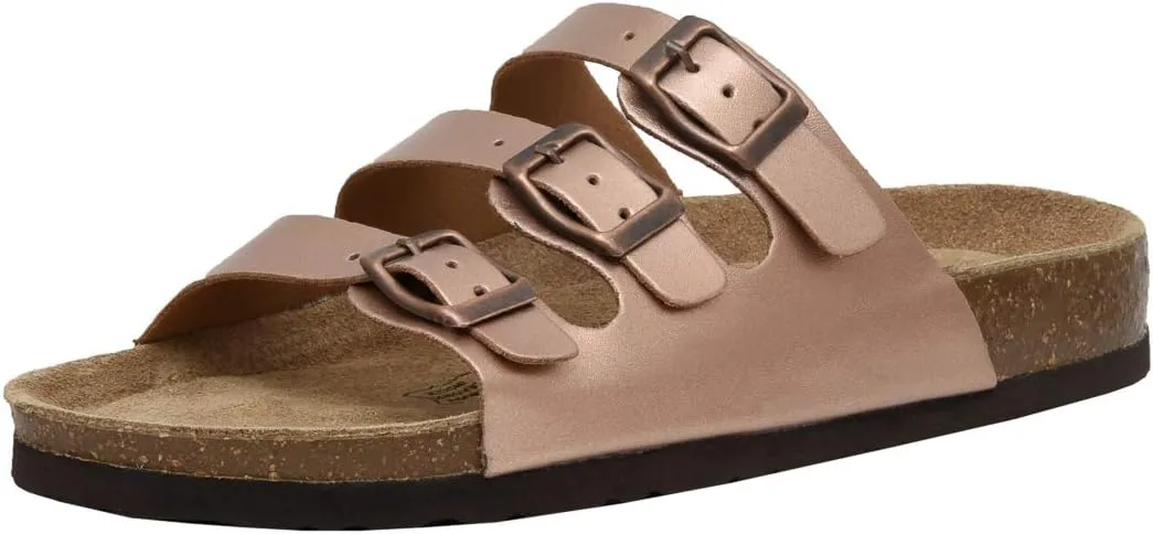 CUSHIONAIRE Women's Lela Cork footbed Sandal with  Comfort