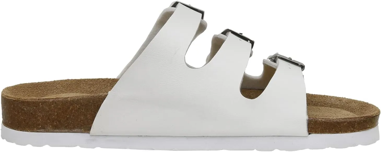 CUSHIONAIRE Women's Lela Cork footbed Sandal with  Comfort