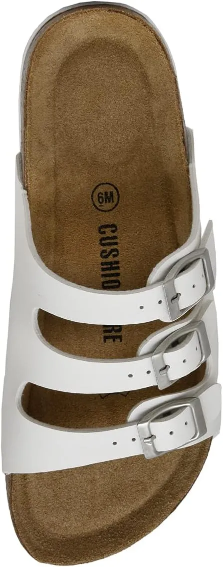 CUSHIONAIRE Women's Lela Cork footbed Sandal with  Comfort