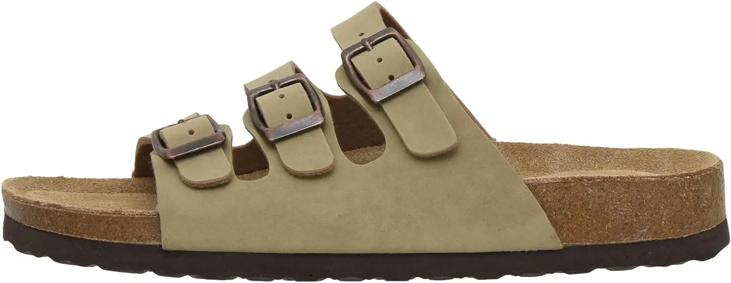 CUSHIONAIRE Women's Lela Cork footbed Sandal with  Comfort