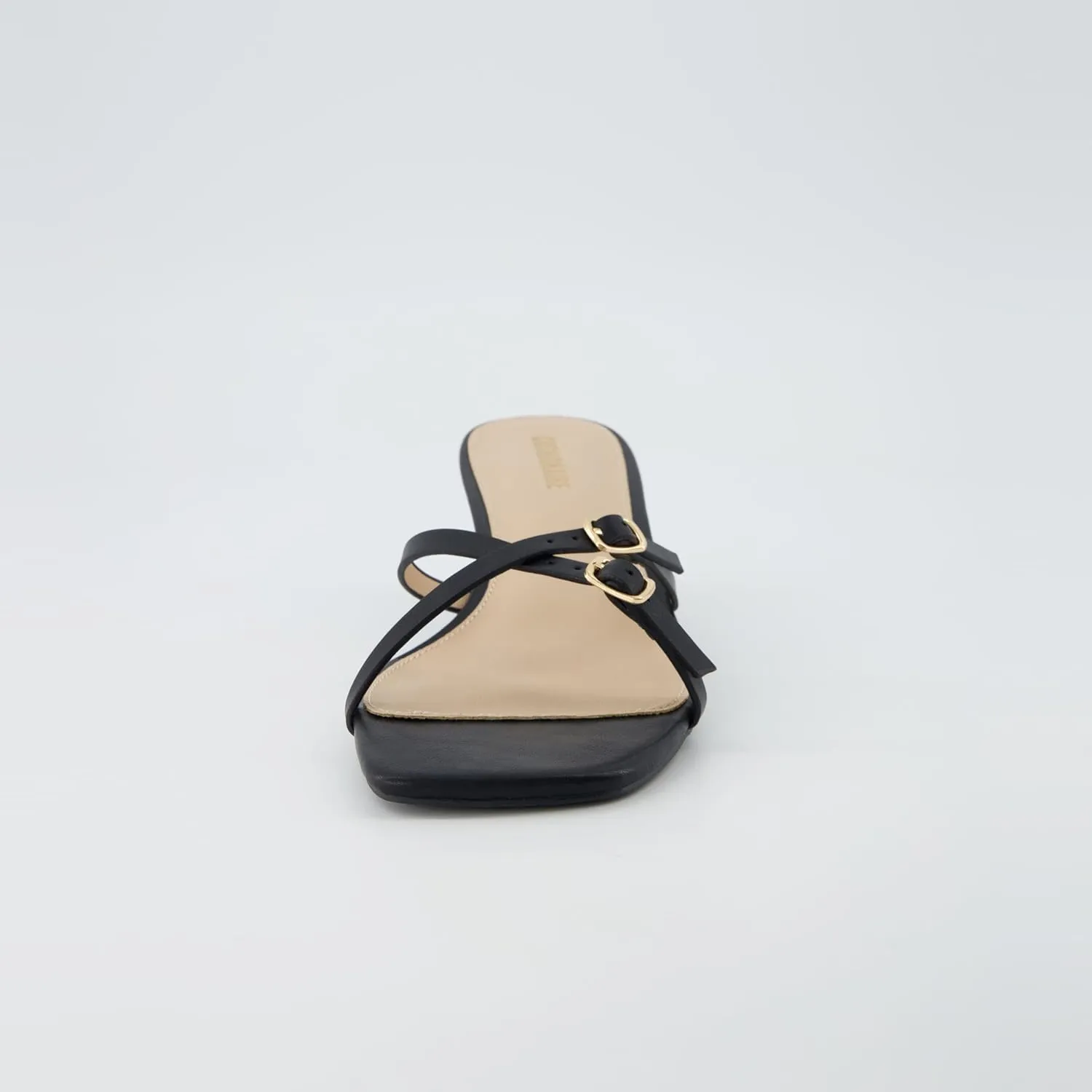 CUSHIONAIRE Women's Milan Kitten Heel Sandals  Memory Foam, Wide Widths Available