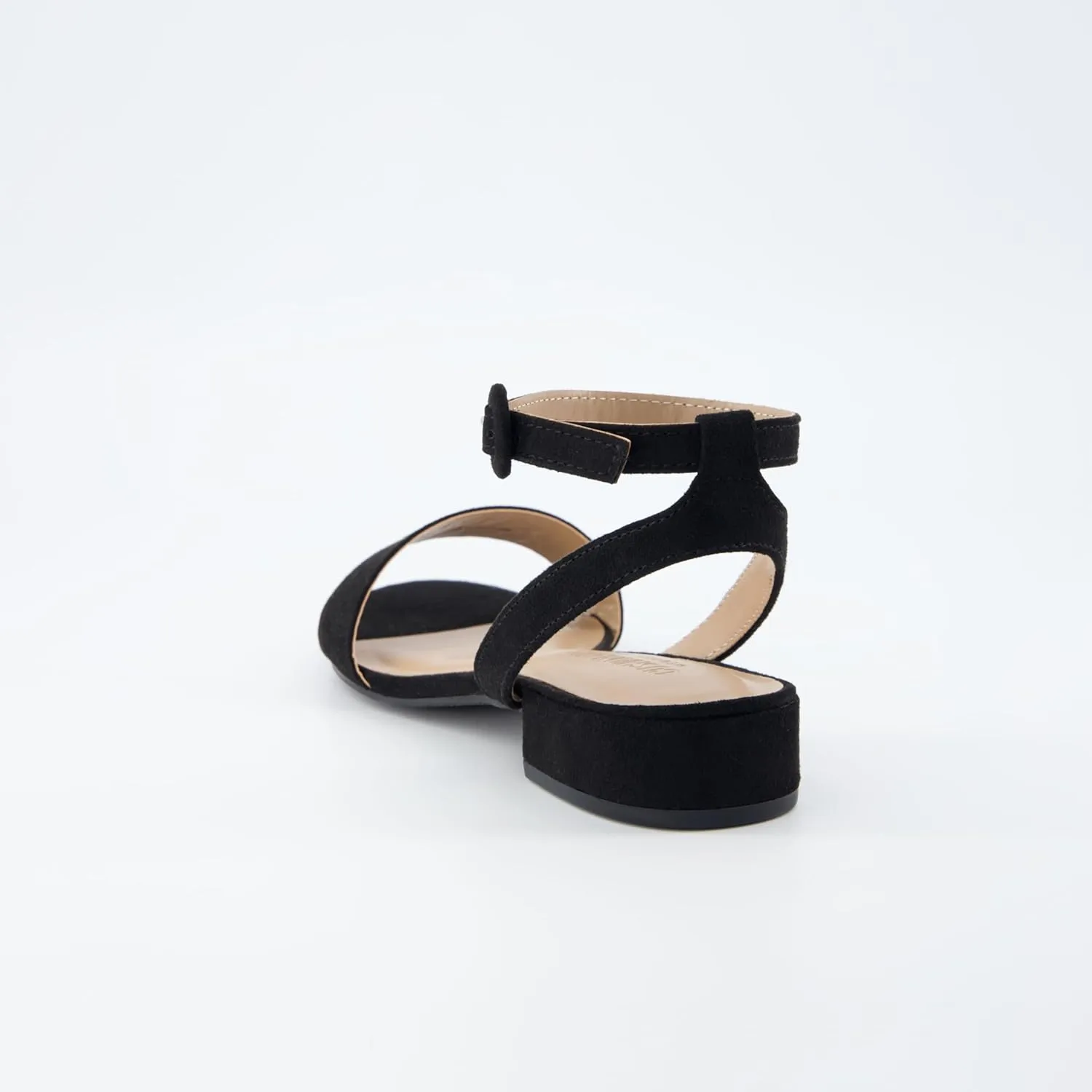 CUSHIONAIRE Women's Nila one band low block heel sandal  Wide Widths Available