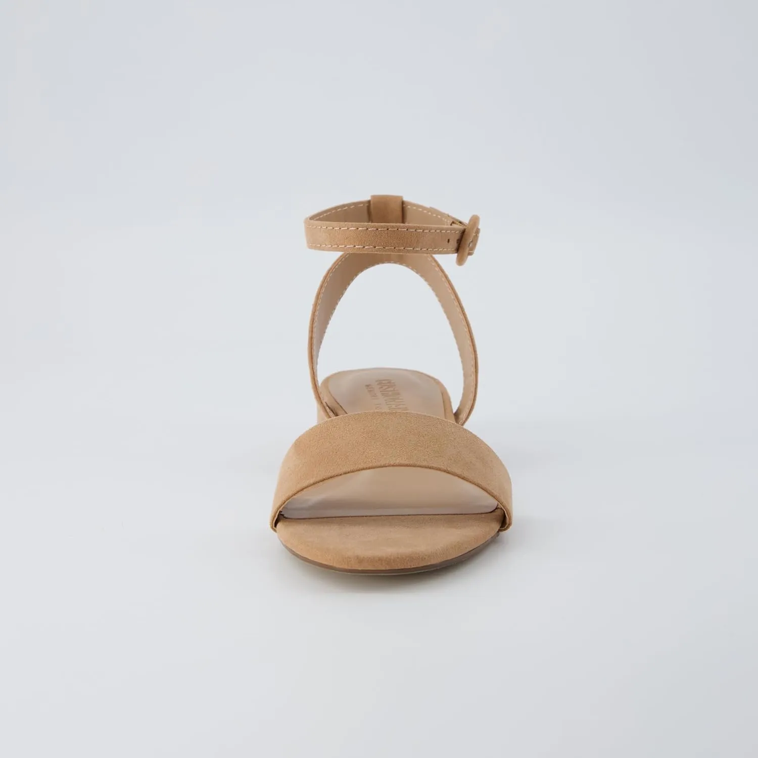 CUSHIONAIRE Women's Nila one band low block heel sandal  Wide Widths Available