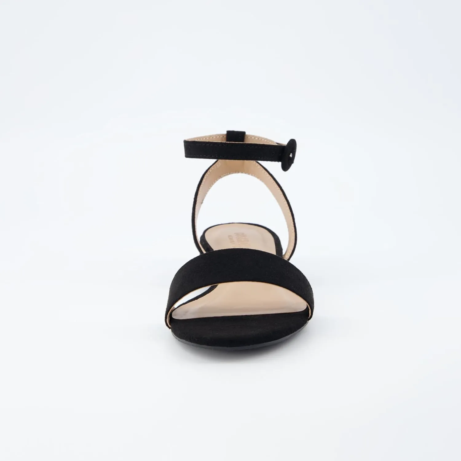 CUSHIONAIRE Women's Nila one band low block heel sandal  Wide Widths Available