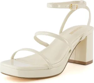 CUSHIONAIRE Women's Roma platform dress sandal  Memory Foam and Wide Widths Available