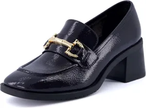 CUSHIONAIRE Women's Royal Block Heel Loafer  Memory Foam, Wide Widths Available