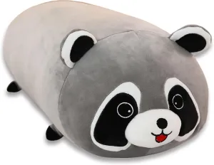 Cute Raccoon Plush Pillow, Soft Kawaii Plushies Cuddle Pillow, Cute Plushies Birthday Gifts for Kids (23 inch)
