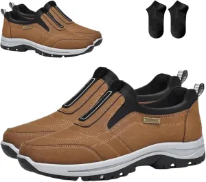 Daladder Walking Shoes,Men's Comfortable Waterproof Breathable Orthopedic Sneaker,Outdoor Lightweight Non Slip Hiking Loafers