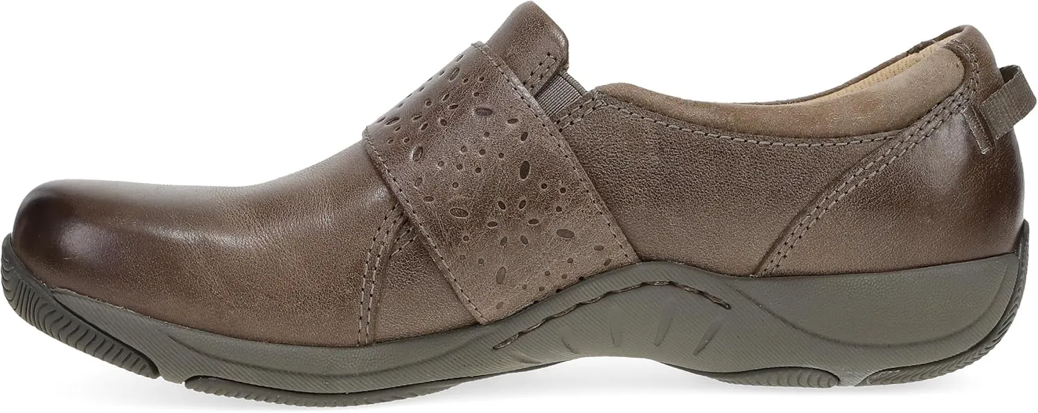 Dansko Sallie Women's Comfort Shoe - Padded Leather Upper, Adjustable Hook and Loop Vamp, Comfort Foam Footbed with Arch Support, Slip Resistant Outsole