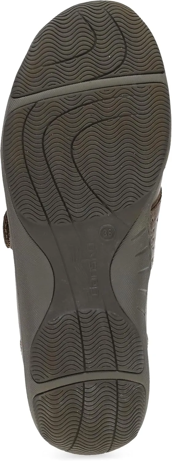 Dansko Sallie Women's Comfort Shoe - Padded Leather Upper, Adjustable Hook and Loop Vamp, Comfort Foam Footbed with Arch Support, Slip Resistant Outsole