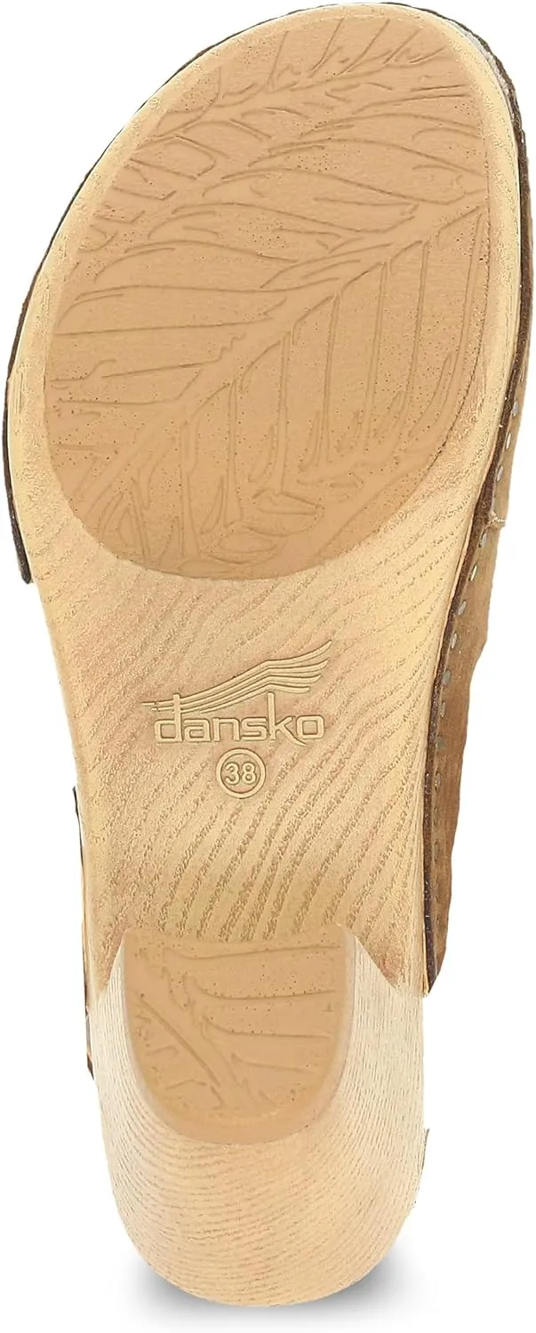 Dansko Taytum Closed-Toe Assymetrical Sandal for Women - Quality Leathers Treated with Scotchgard for Stain Resistance - Cushioned, Contoured Footbed for All-Day Comfort