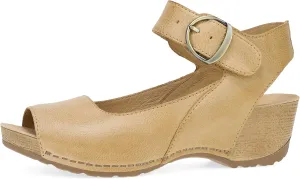 Dansko Tiana Slip-On Platform Sandal for Women – Cushioned, Contoured Footbed for All-Day Comfort and Support – Hook & Loop Strap with Buckle Detail – Lightweight Rubber Outsole