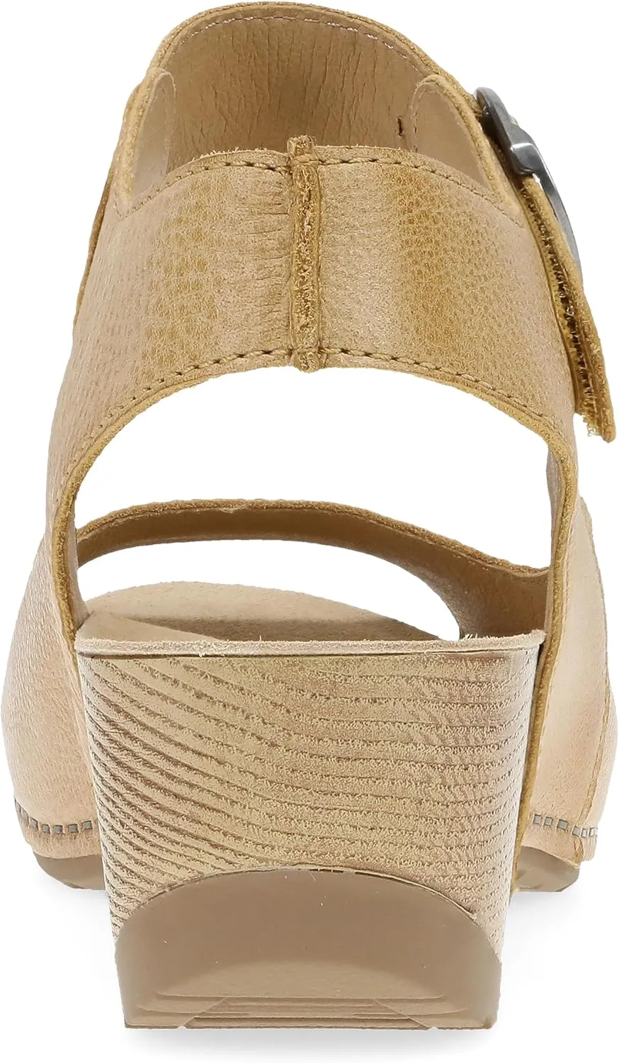 Dansko Tiana Slip-On Platform Sandal for Women – Cushioned, Contoured Footbed for All-Day Comfort and Support – Hook & Loop Strap with Buckle Detail – Lightweight Rubber Outsole