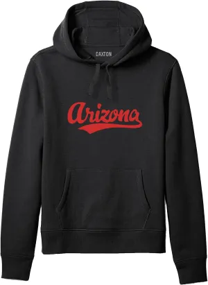 Daxton Adult Unisex Pullover USA Cities State Script Hoodie Fleece Sweatshirt