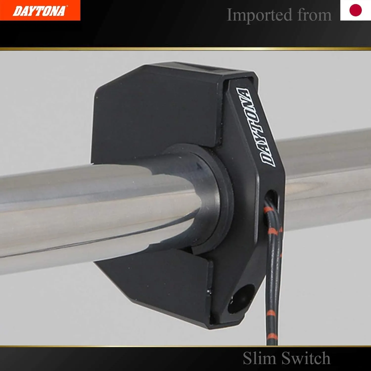 DAYTONA On and Off Switch for 7/8" Handlebar (Slim Type) Water Resistant Button (Flat Stem) (79340)
