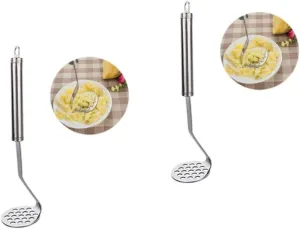 DECHOUS 2pcs Home Kitchen Potato Masher Press Innovative Potato Ricer Masher Set for Easy Mashing
